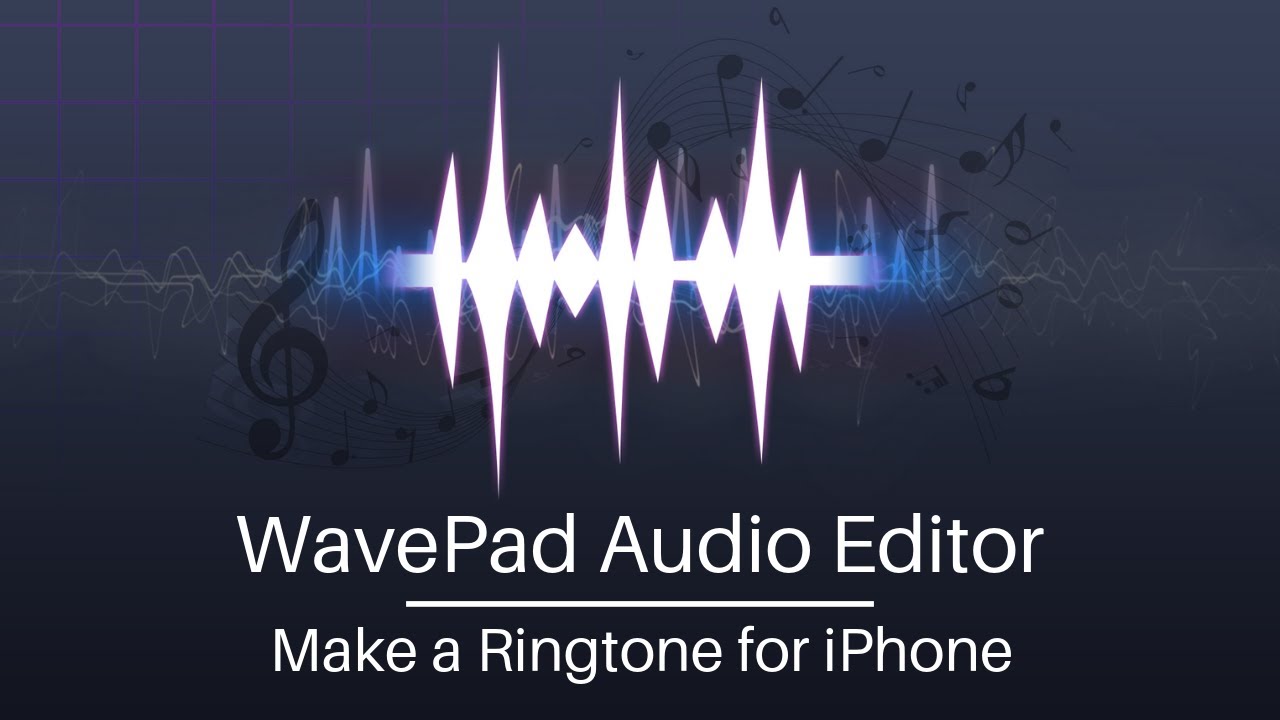 Make A Ringtone For Your Iphone Wavepad Audio Editor Tutorial